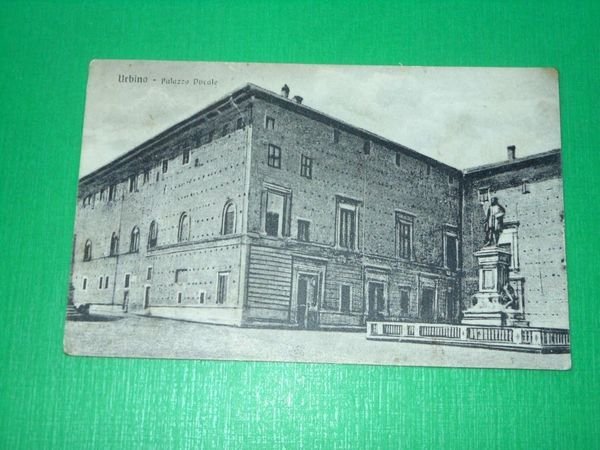 Cartolina Urbino - Palazzo Ducale 1919.