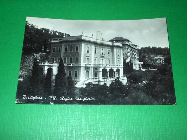Cartolina Bordighera - Villa Regina Margherita 1950.