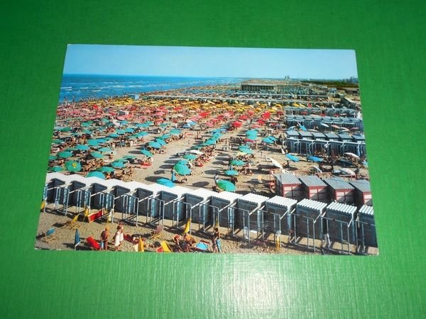 Cartolina Sottomarina - La spiaggia 1966.