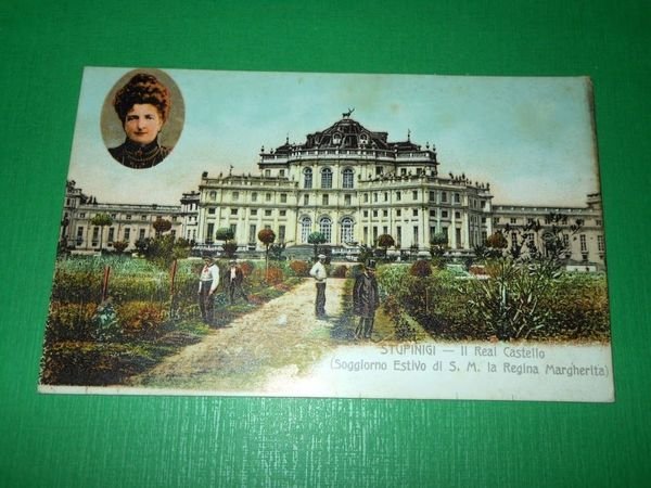 Cartolina Stupinigi - Il Real Castello 1910 ca.