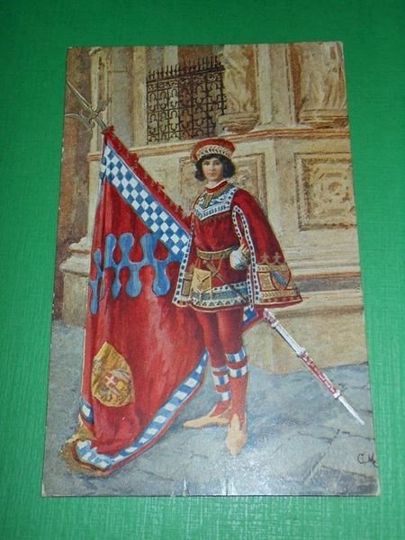 Cartolina Costumi - I 17 Paggi delle Storiche Contrade di …