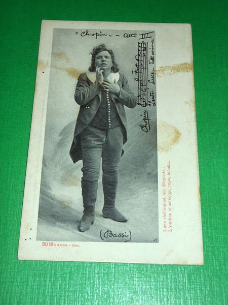 Cartolina Opera Lirica - Amedeo Bassi in Chopin ( atto …