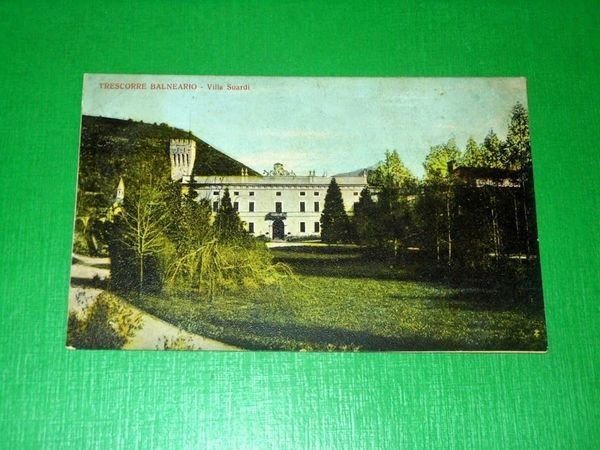 Cartolina Trescore Balneario - Villa Suardi 1920 ca.