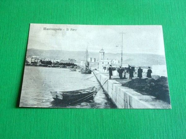 Cartolina Manfredonia - Il Faro 1919.
