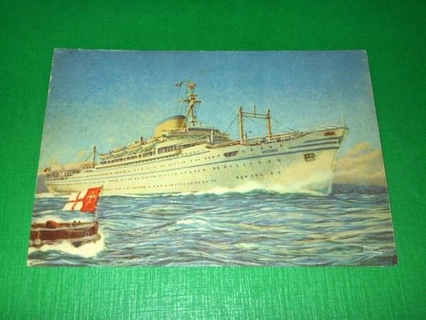 Cartolina Navigazione LLoyd Triestino - M/S Victoria 1940 ca.