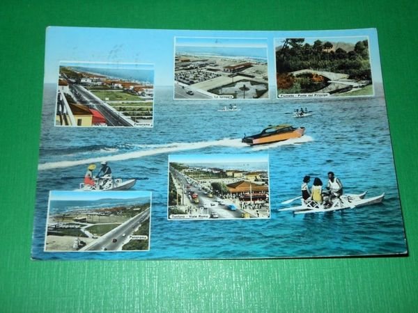 Cartolina Marina di Pietrasanta - Vedute diverse 1963.