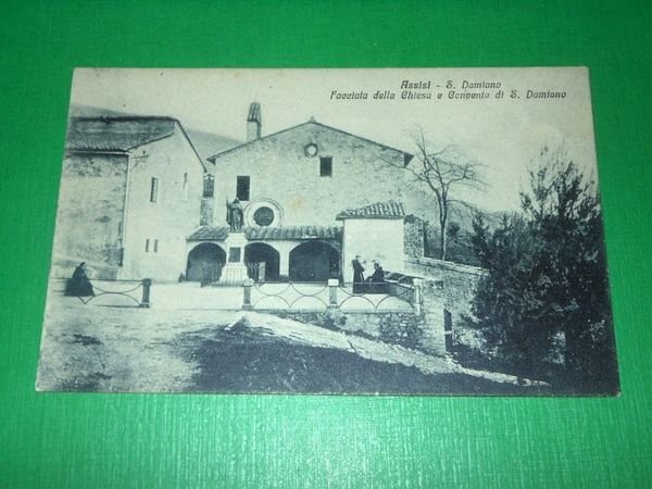 Cartolina Assisi - S. Damiano - Facciata della Chiesa e …
