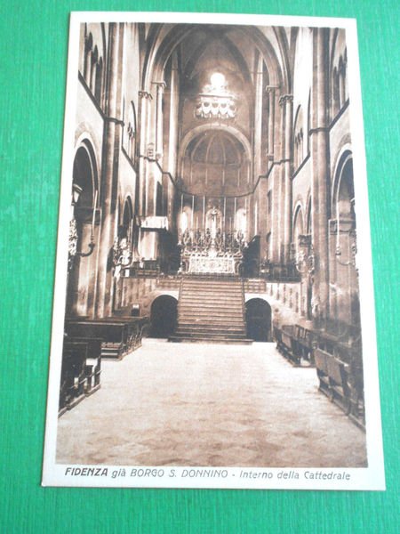 Cartolina Fidenza già Borgo S. Donnino - Interno della Cattedrale …