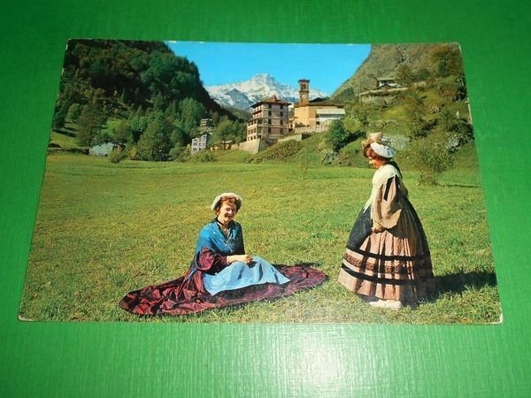 Cartolina Balme - Scorcio panoramico - Chiesa Parrocchiale 1965.