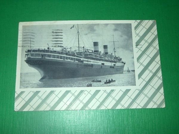 Cartolina Navigazione Generale Italiana - Nave Augustus 1930.