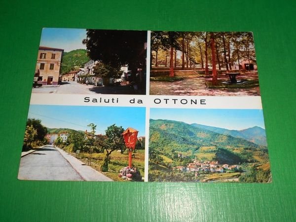 Cartolina Saluti da Ottone ( Val Trebbia ) - Vedute …