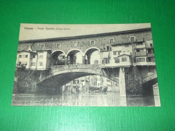 Cartolina Firenze - Ponte Vecchio ( Taddeo Gaddi ) 1917 …