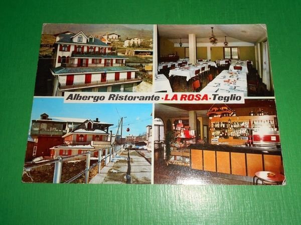Cartolina Teglio ( Sondrio ) - Albergo Ristorante La Rosa …