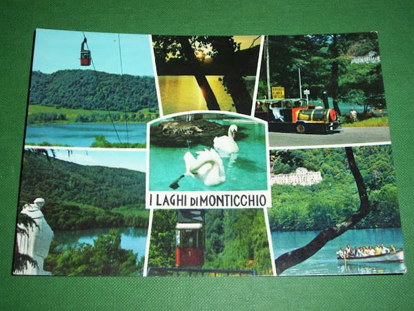 Cartolina I Laghi di Monticchio - Vedute diverse 1970 ca.