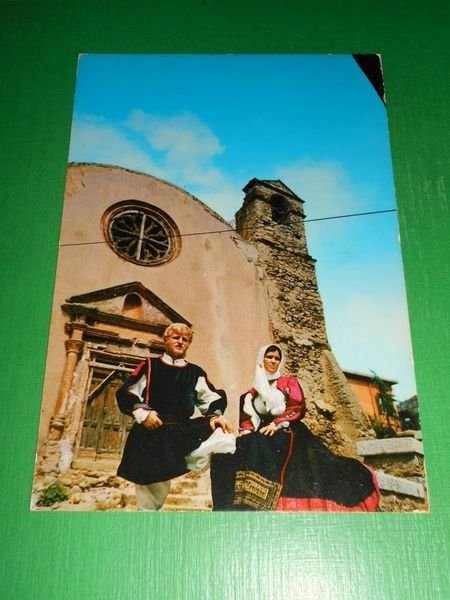 Cartolina Nuoro - Costumi e vecchia Chiesa delle Grazie 1970 …