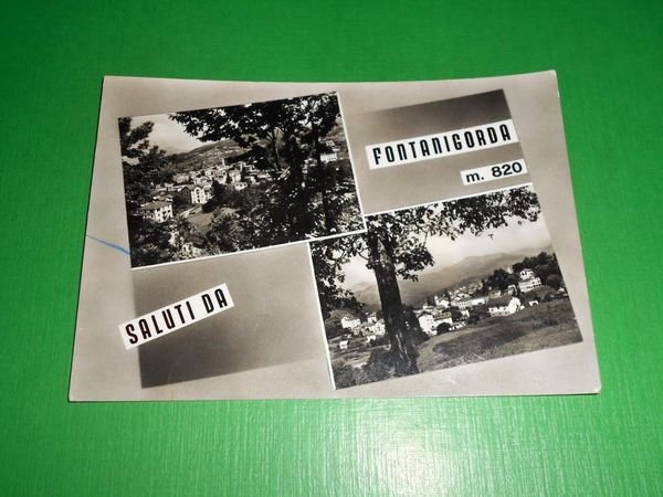 Cartolina Saluti da Fontanigorda - Vedute diverse 1963