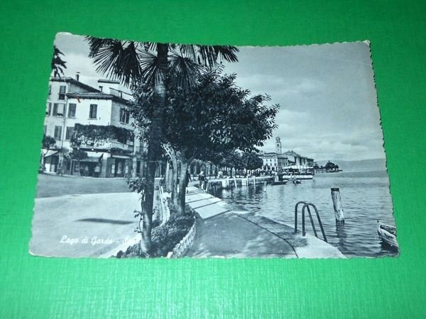 Cartolina Lago di Garda - Salò 1956.