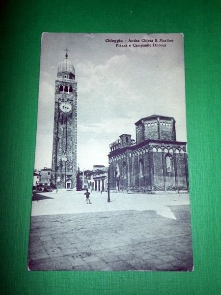 Cartolina Chioggia - Antica Chiesa S. Martino - Piazza e …