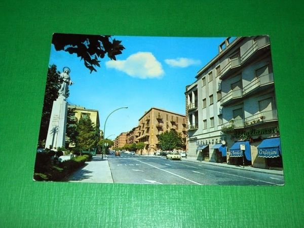 Cartolina Civitavecchia - Largo M. D'Ardia e Via Matteotti 1977.