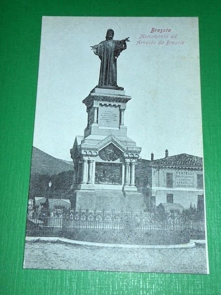 Cartolina Brescia - Monumento ad Arnaldo da Brescia 1910 ca …