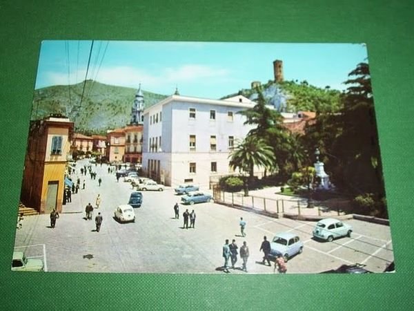 Cartolina Maddaloni ( Caserta ) - Piazza della Vittoria 1970