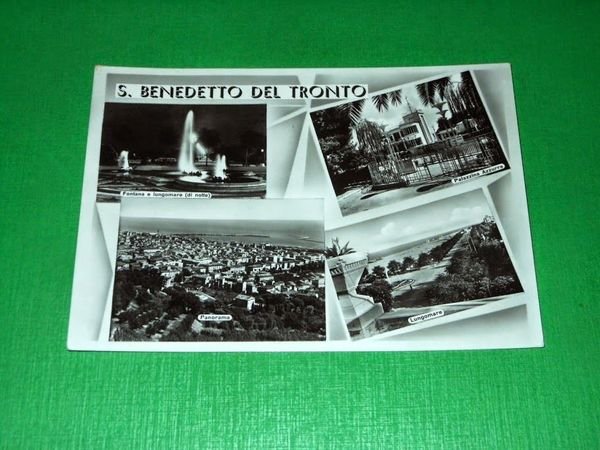 Cartolina S. Benedetto del Tronto - Vedute diverse 1956.