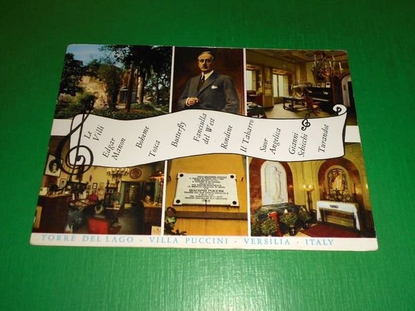 Cartolina Torre del Lago - Villa Puccini - Versilia 1968