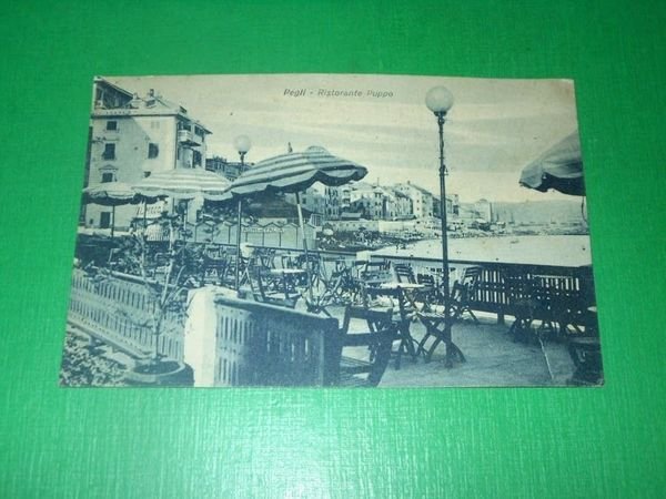 Cartolina Pegli - Ristorante Puppo 1930.