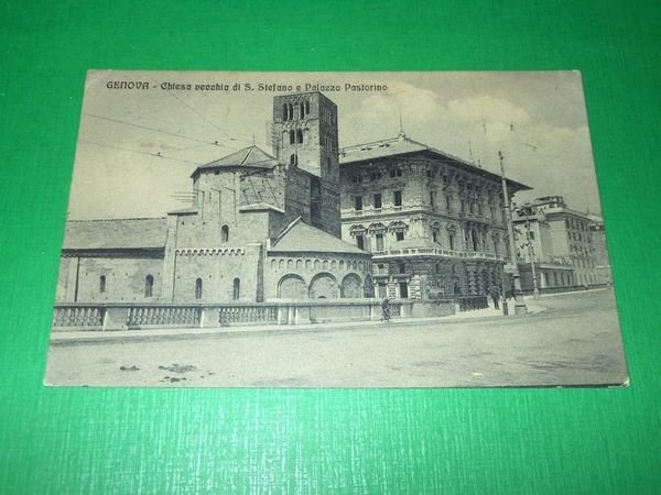 Cartolina Genova - Chiesa vecchia di S. Stefano e Palazzo …