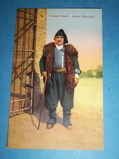 Cartolina Costumi Sardi - Iglesias ( Maureddu ) 1920 ca.