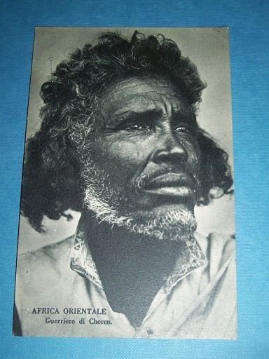 Cartolina Colonie Africa Orientale - Guerriero Cheren.