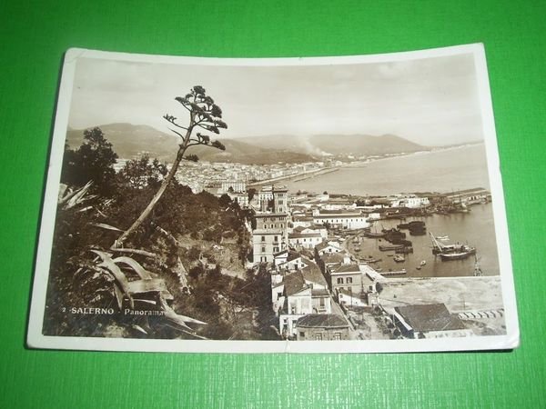Cartolina Salerno - Panorama 1936.