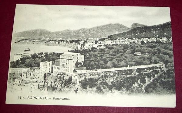 Cartolina Sorrento -- Panorama 1910 ca.