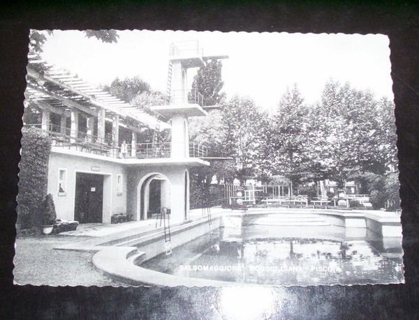 Cartolina Salsomaggiore - Poggio Diana - Piscina -- 1954