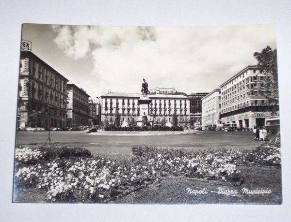 Cartolina Napoli - Piazza Municipio 1960 ca.