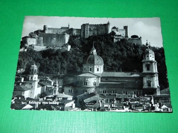 Cartolina Austria Salisburgo - Salzburg vom Imberg 1957