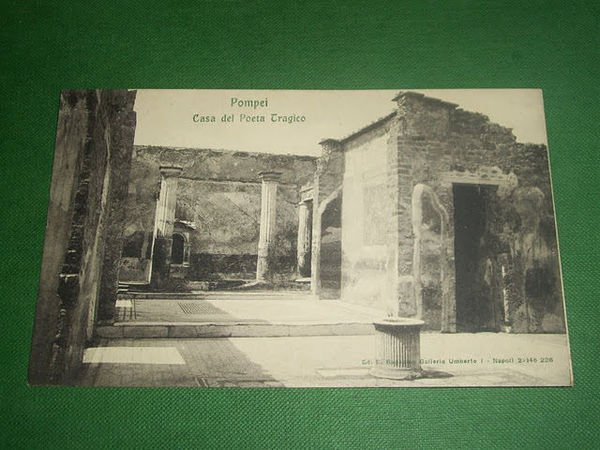 Cartolina Pompei - Casa del Poeta Tragico 1910 ca ***.