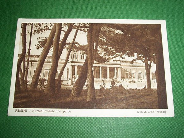 Cartolina Rimini - Kursaal veduto dal parco 1930 ca | Immagine principale