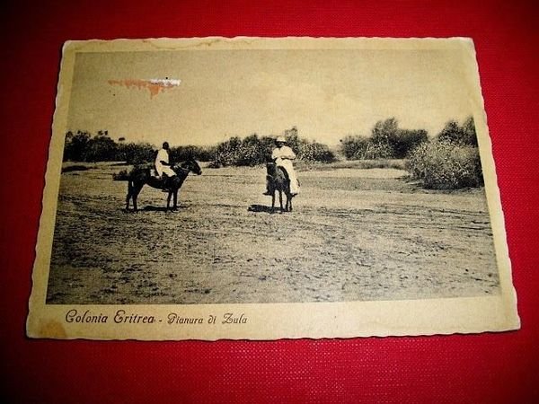 Cartolina Colonie Eritrea - Pianura di Zula 1940 ca | Immagine principale