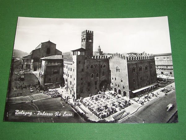 Cartolina Bologna - Palazzo Re Enzo 1950 ca | Immagine principale