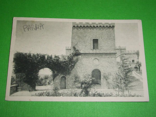 Cartolina Salsomaggiore - Castello di Tabiano 1934.