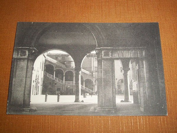 Cartolina Ferrara - Piazzetta Municipale 1920 ca.
