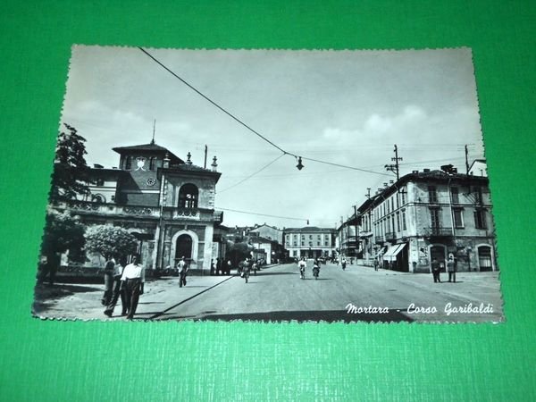 Cartolina Mortara - Corso Garibaldi 1955. | Immagine Gallery 1