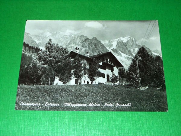 Cartolina Courmayeur - Entreves - Villeggiatura Alpina - Padri Somaschi …