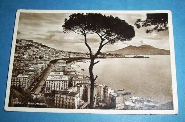 Cartolina Napoli - Panorama generale 1934.
