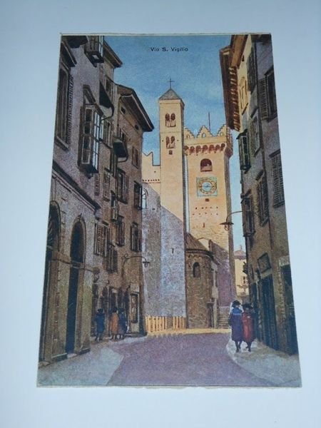 Cartolina Trento - Via S. Vigilio 1920 ca.