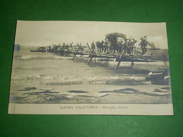 Cartolina Colonie Guerra Italo Turca - Bengasi - Sbarco 1912 …