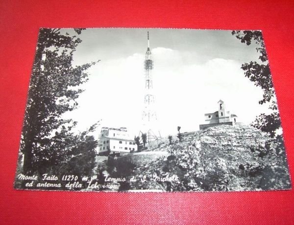 Cartolina Monte Faito - Tempio di S. Michele 1965.