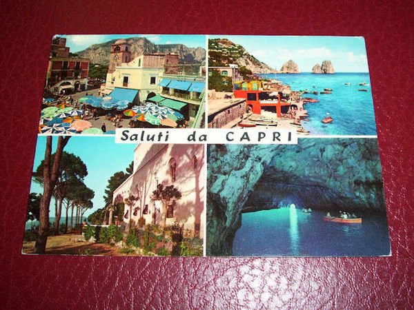 Cartolina Capri - Vedute diverse 1971.