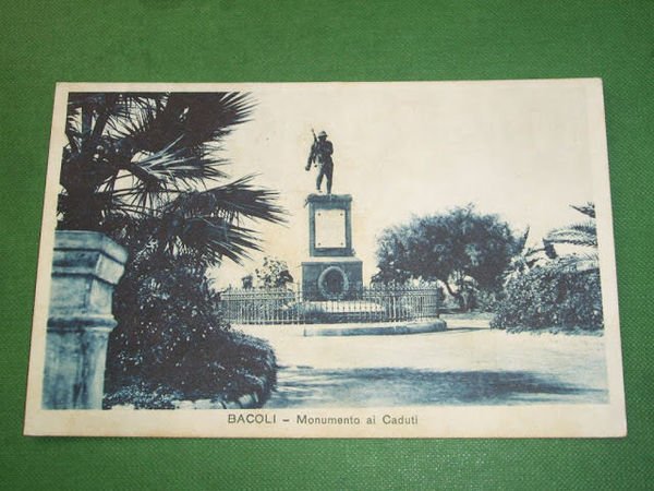 Cartolina Bacoli ( Napoli ) - Monumento ai Caduti 1934.